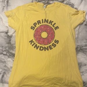 Yellow sprinkle kindness tshirt